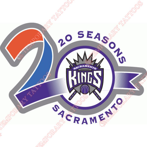 Sacramento Kings Customize Temporary Tattoos Stickers NO.1186